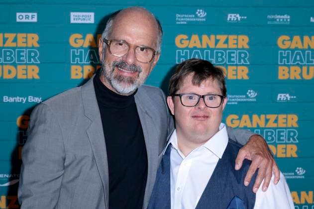 Christoph Maria Herbst und Nico Randel bei der Premiere des Kinofilms Ganzer halber Bruder im Cinedom. Köln, 15.09.2025