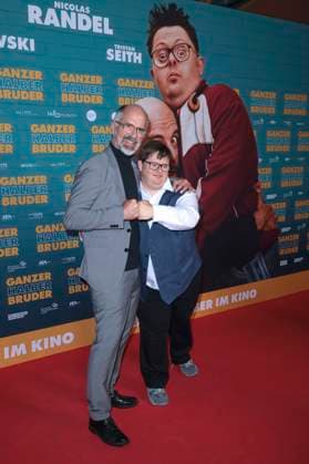 Christoph Maria Herbst und Nico Randel bei der Premiere des Kinofilms Ganzer halber Bruder im Cinedom. Köln, 15.09.2025