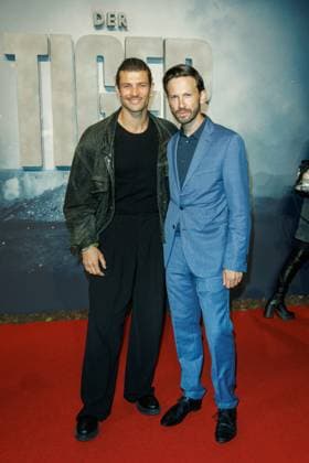 Weltpremiere - Der Tiger - Eugen Bauder und Franz Dinda bei der Weltpremiere Der Tiger im Kino in der Kulturbrauerei am 15.09.2025 in Berlin. Copyright: xEventpressxKochanx