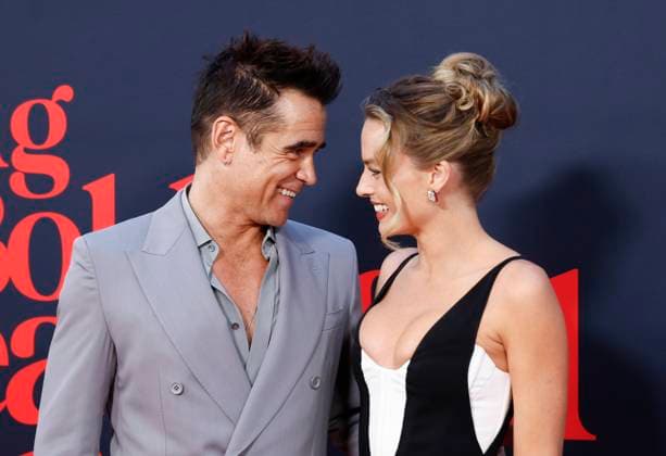 Colin Farrell and Margot Robbie arrive on the red carpet at the A Big Bold Beautiful Journey New York Premiere at AMC Lincoln Square Theater on Monday, September 15, 2025 in New York City  NYP20250915102 JOHNxANGELILLO