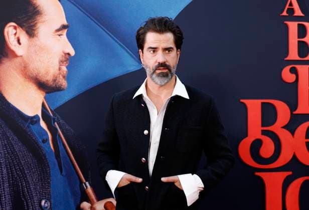 Hamish Linklater arrives on the red carpet at the A Big Bold Beautiful Journey New York Premiere at AMC Lincoln Square Theater on Monday, September 15, 2025 in New York City  NYP20250915168 JOHNxANGELILLO