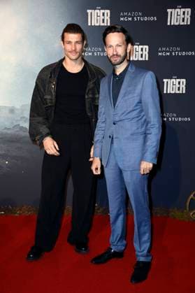 Eugen Bauder und Franz Dinda bei der Premiere des Kinofilms Der Tiger im Kino In der KulturBrauerei. Berlin, 15.09.2025