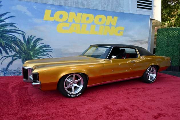 September 15, 2025, Hollywood, California, USA: 1969 Pontiac Grand Prix SJ Expresso Brown Metallic attends the Los Angeles Premiere of London Calling. Hollywood USA - ZUMAb173 20250915_aap_b173_019 Copyright: xBillyxBennightx