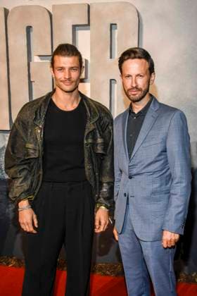 abb AEugen Bauder und Franz Dinda zu Gast auf dem roten Teppich bei der Welt Premiere des Amazon Films Der Tiger im Kino in der Kulturbrauerei, Berlin am 15.09.2025
