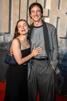 abb Paula Schramm und Laurence Rupp zu Gast auf dem roten Teppich bei der Welt Premiere des Amazon Films Der Tiger im Kino in der Kulturbrauerei, Berlin am 15.09.2025