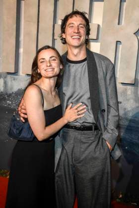 abb Paula Schramm und Laurence Rupp zu Gast auf dem roten Teppich bei der Welt Premiere des Amazon Films Der Tiger im Kino in der Kulturbrauerei, Berlin am 15.09.2025