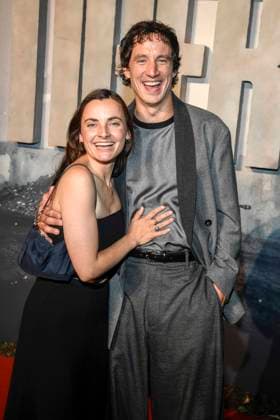 abb Paula Schramm und Laurence Rupp zu Gast auf dem roten Teppich bei der Welt Premiere des Amazon Films Der Tiger im Kino in der Kulturbrauerei, Berlin am 15.09.2025