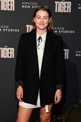abb Fanni Schneider zu Gast auf dem roten Teppich bei der Welt Premiere des Amazon Films Der Tiger im Kino in der Kulturbrauerei, Berlin am 15.09.2025