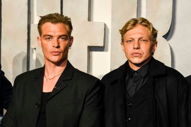 abb David Schuetter, und Leonhard Kunz zu Gast auf dem roten Teppich bei der Welt Premiere des Amazon Films Der Tiger im Kino in der Kulturbrauerei, Berlin am 15.09.2025
