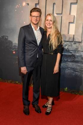 abb Dennis Gansel und und seine Frau Ann-Kristin zu Gast auf dem roten Teppich bei der Welt Premiere des Amazon Films Der Tiger im Kino in der Kulturbrauerei, Berlin am 15.09.2025
