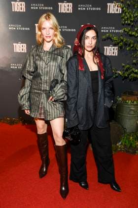 abb Bea Brocks und Aylin Oecal zu Gast auf dem roten Teppich bei der Welt Premiere des Amazon Films Der Tiger im Kino in der Kulturbrauerei, Berlin am 15.09.2025