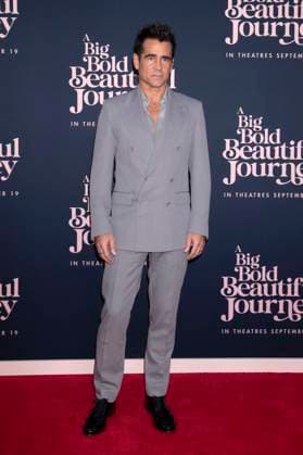 Colin Farrell bei der Premiere des Kinofilms A Big Bold Beautiful Journey im AMC Lincoln Square. New York, 15.09.2025