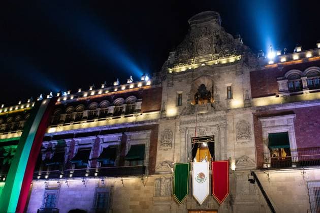 September 15, 2025, Mexico City, Mexico: Claudia Sheinbaum Pardo became the first woman president in Mexico to lead the Ã¢â‚¬oeEl GritoÃ¢â‚¬Â (Cry of Independence) celebration. The historical moment took place at the main square in the capital of the country in front of thousands of people. The mandatory was accompanied by her husband, the physicist Jesus Maria Tarriba. Mexico City Mexico - ZUMAl178 20250915_znp_l178_014 Copyright: xCristianxLeyvax