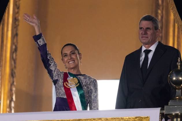 September 15, 2025, Mexico City, Mexico: Claudia Sheinbaum Pardo became the first woman president in Mexico to lead the Ã¢â‚¬oeEl GritoÃ¢â‚¬Â (Cry of Independence) celebration. The historical moment took place at the main square in the capital of the country in front of thousands of people. The mandatory was accompanied by her husband, the physicist Jesus Maria Tarriba. Mexico City Mexico - ZUMAl178 20250915_znp_l178_019 Copyright: xCristianxLeyvax