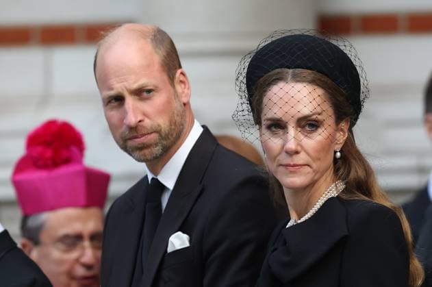 Entertainment Bilder des Tages Image Licensed to Parsons Media. 16 09 2025. London, United Kingdom. Funeral of The Duchess of Kent. Members of the Royal Family arrive at the funeral of Katharine, Duchess of Kent held at Westminster Cathedral . The Duchess of Kent died at Kensington Palace on the 04 September 2025. A Requiem Mass is to be held at the cathedral before her coffin is transported to the Royal Burial Ground in Frogmore, Windsor.  Copyright: xRyanxJenkinsonx xParsonsxMediax PAR-9146-0100