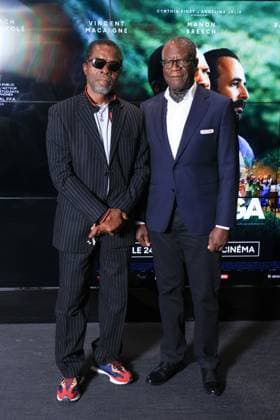 Muganga Premiere - Paris Isaach de Bankolé and 2018 Nobel Peace Prize winner, Dr. Denis Mukwege attend the photocall for the premiere of Muganga held at the UGC Les Halles in Paris, France on September 16, 2025. Photo by David Boyer ABACAPRESS.COM Paris France  Copyright: xBoyerxDavid ABACAx