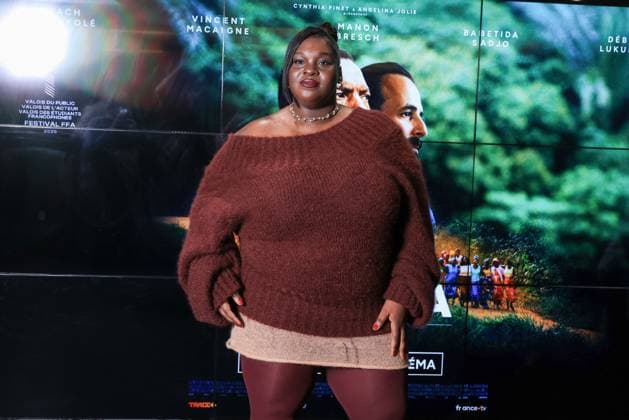 Muganga Premiere - Paris Déborah Lukumuena attends the photocall for the premiere of Muganga held at the UGC Les Halles in Paris, France on September 16, 2025. Photo by David Boyer ABACAPRESS.COM Paris France  Copyright: xBoyerxDavid ABACAx