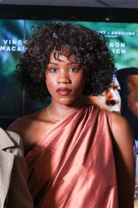 Muganga Premiere - Paris Joely Mbundu attends the photocall for the premiere of Muganga held at the UGC Les Halles in Paris, France on September 16, 2025. Photo by David Boyer ABACAPRESS.COM Paris France  Copyright: xBoyerxDavid ABACAx