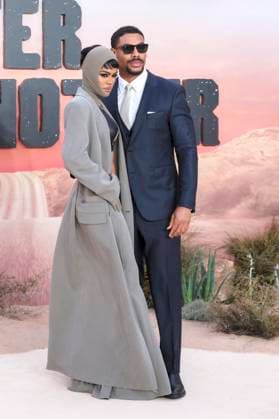 Teyana Taylor und Aaron Pierre bei der Premiere des Kinofilms One Battle After Another im Odeon Luxe Leicester Square. London, 16.09.2025