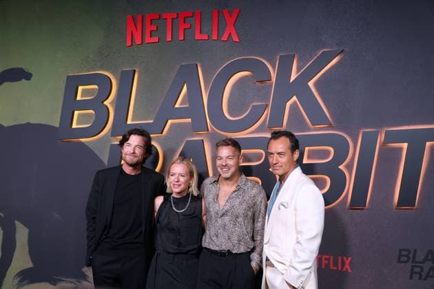 Black Rabbit Limited Series Premiere - NYC Jason Bateman, Kate Susman, Zach Baylin and Jude Law attend the Netflix Black Rabbit Limited Series Premiere in New York, NY on September 16, 2025. Photo by Charles Guerin ABACAPRESS.COM New York City NY United States  Copyright: xGuerinxCharles ABACAx