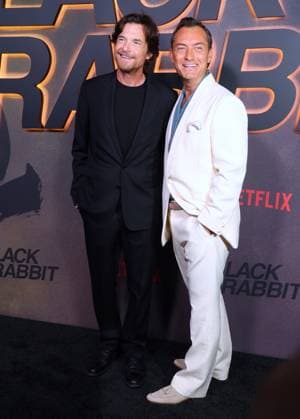 Black Rabbit Limited Series Premiere - NYC Jason Bateman and Jude Law attend the Netflix Black Rabbit Limited Series Premiere in New York, NY on September 16, 2025. Photo by Charles Guerin ABACAPRESS.COM New York City NY United States  Copyright: xGuerinxCharles ABACAx