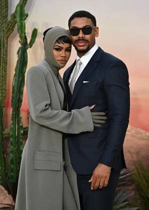 Teyana Taylor and Aaron Pierre attends One Battle After Another London Premiere at the Odeon Luxe Leicester Square, England. UK. Tuesday 16th September 2025 Copyright: xJamesxWarrenx adyv1227
