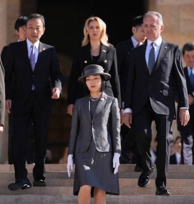 Princess Akiko of Mikasa visits Anitkabir in Ankara ANKARA, TURKIYE - SEPTEMBER 17: Princess Akiko of Mikasa visits Anitkabir, mausoleum of Turkish Republic s Founder Mustafa Kemal Ataturk, in Ankara, Turkiye on September 17, 2025. Evrim Aydin Anadolu Ankara Turkey. Editorial use only. Please get in touch for any other usage.  Copyright: x2025xAnadoluxEvrimxAydinx