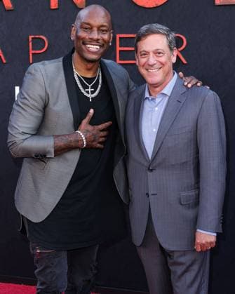 World Premiere Of Lionsgate s The Strangers - Chapter 2 Tyrese Gibson and Adam Fogelson arrive at the World Premiere Of Lionsgate s The Strangers - Chapter 2 held at AMC Century City 15 at Westfield Century City in Century City, Los Angeles, California, United States. AMC Century City 15 at Westfield Century City, Century City, Los Angeles, California, USA California United States  Copyright: xImagexPressxAgencyx originalFilename: collin-worldpre250917_npnRP.jpg