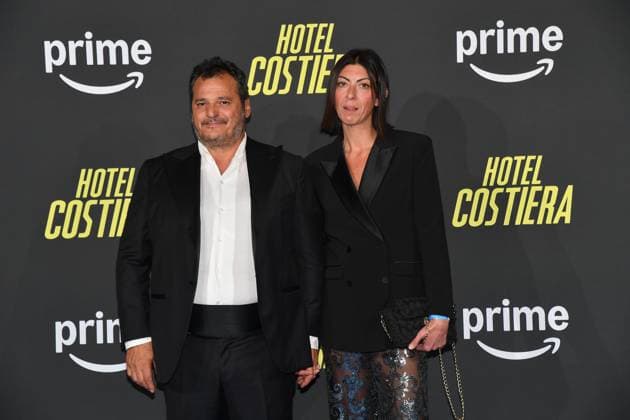 Rome, The Space Cinema Moderno Premiere of the series Hotel Costiera , In the photo: Antonio Gerardi with Micaela  Copyright: xVincenzoxLandix xipa-agency.netx xVincenzoxLandix IPA_Agency_IPA65066433