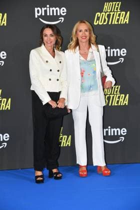 Rome, Italy: Rome, The Space Cinema Moderno Premiere of the series Hotel Costiera , Pictured: Paola and Federica Lucisano Rome Italy  - ZUMAp169 20250917_zea_p169_401 Copyright: xVincenzoxLandix