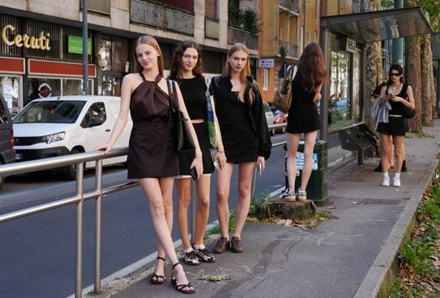 Milan, models attending castings for the upcoming Milan Fashion Week shows, Women s Fashion 2025  Copyright: xDuilioxPiaggesix xipa-agency.netx xDuilioxPiaggesix IPA_Agency_IPA65120128