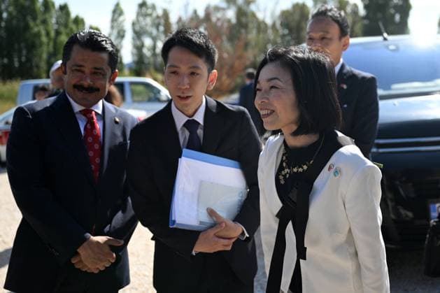 Princess Akiko of Mikasa of Japan visits the excavation site in Turkiye KIRSEHIR, TURKIYE - SEPTEMBER 18: Princess Akiko of Mikasa of Japan visits the Kaman-Kalehoyuk excavation site, supported by the Japanese Government on September 18, 2025 in Kaman district of Kirsehir, Turkiye. Sercan Kucuksahin Anadolu Kirsehir Turkey. Editorial use only. Please get in touch for any other usage.  Copyright: x2025xAnadoluxSercanxKucuksahinx