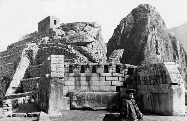 Machu Picchu, Peru, Postcard, 1920  Copyright: xABxArchivex jtv010815