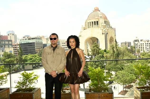 September 18, 2025, Mexico City, Ciudad de Mexico, Mexico: (L-R) Leonardo DiCaprioand Chase Infiniti attend the Photocall for One Battle After Another at Monumento de la Revolucion. on September 18, 2025 in Mexico City, Mexico. ( Eyepix Group Mexico City Mexico - ZUMAe321 20250918_zea_e321_100 Copyright: xCarlosxTischlerx