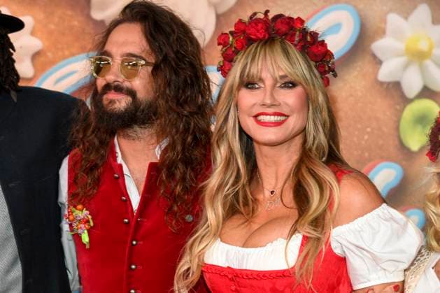 abb Tom Kaulitz und Heidi Klum zu Gast in Tracht Dirndl beim Heidifest 2025 by Heidi Klum dem pre Oktoberfest event von Pro 7 Im Muenchner Hofbraeuhaus am 18.09.2025 in Muenchen *** abb Tom Kaulitz and Heidi Klum as guests in traditional Dirndl at the Heidifest 2025 by Heidi Klum the pre Oktoberfest event of Pro 7 at the Munich Hofbraeuhaus on 18 09 2025 in Munich