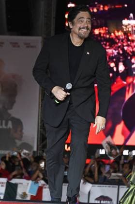 Red carpet for ˜One Battle After Another™ fan event at Toreo Parque Central Featuring: Benicio del Toro Where: Mexico City, Mexico When: 18 Sep 2025 Credit: Carlos Tischler EyePix INSTARimages EDITORIAL USE ONLY. NOT FOR USE BY NEWSPAPERS BASED IN THE UK. Copyright: xx instar55105493