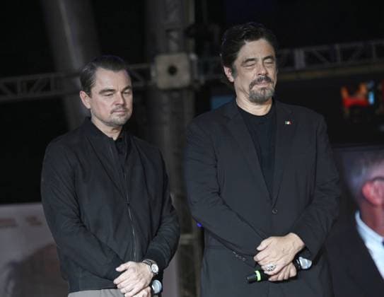 Red carpet for ˜One Battle After Another™ fan event at Toreo Parque Central Featuring: Leonardo DiCaprio, Benicio del Toro Where: Mexico City, Mexico When: 18 Sep 2025 Credit: Carlos Tischler EyePix INSTARimages EDITORIAL USE ONLY. NOT FOR USE BY NEWSPAPERS BASED IN THE UK. Copyright: xx instar55105499