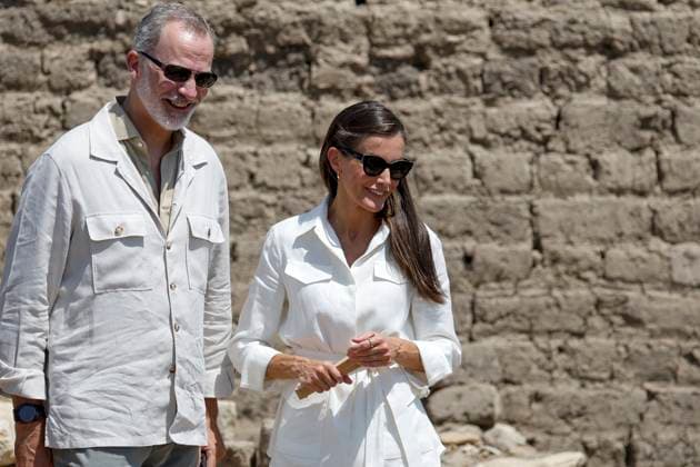 Spain s King Felipe VI (L) and Queen Letizia (R) visit archaeological excavation projects led by Spanish researchers in Luxor, Egypt, 19 September 2025. The Spanish Royal Couple end their visit to Egypt. Spain s King and Queen visit Egypt !ACHTUNG: NUR REDAKTIONELLE NUTZUNG!  Copyright: xJuanJoxMartínx GRAF7711 20250919-55017969260_1