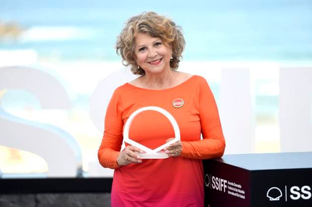 Esther Garcia beim Photocall zur Verleihung des Donostia Award auf dem 73. Internationalen Filmfestival San Sebastian Festival Internacional de Cine de San Sebastian auf der Kursaal Terasse. San Sebastian, 19.09.2025