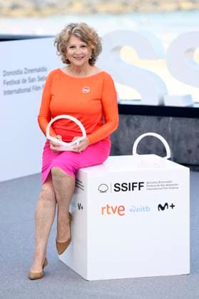 Esther Garcia beim Photocall zur Verleihung des Donostia Award auf dem 73. Internationalen Filmfestival San Sebastian Festival Internacional de Cine de San Sebastian auf der Kursaal Terasse. San Sebastian, 19.09.2025