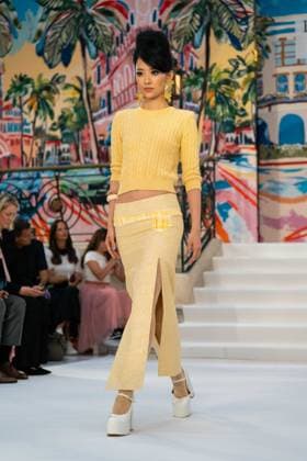 Paul Costelloe LFW SS26 Runway Show at the Waldorf. A model walks at the Paul Costelloe London Fashion Week SS26 Runway at the Waldorf., Credit:Lounis Tiar Avalon United Kingdom, London  Copyright: xLounisxTiarx xAvalonx 1038594621