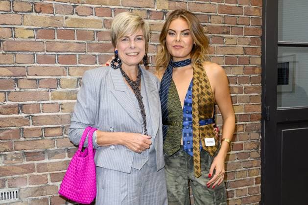 Dutch Royals At My Lima Lima Fashion Show - Amsterdam Eloise van Oranje with Princess Laurentien during the My Lima Lima Fashion Show, a unique event where fashion, sustainability, and social impact converge at Studio Noorderfabriek on September 18, 2025 in Amsterdam, The Netherlands. Photo by NL Beeld Patrick van Emst Bruno Press ABACAPRESS.COM Amsterdam Netherlands  Copyright: xBrunoxPress ABACAx