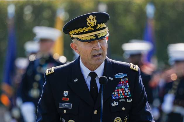 US Secretary of War Pete WASHINGTON D.C., UNITED STATES - SEPTEMBER 19: US Army Chief of Staff General Randy George Speaks during the 2025 National POW - MIA Recognition Day ceremony at the Pentagon in Washington, DC on September 19, 2025, in Washington DC, United States. Yasin Ozturk Anadolu Washington D.C. United States. Editorial use only. Please get in touch for any other usage.  Copyright: x2025xAnadoluxYasinxOzturkx
