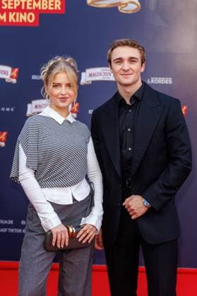 Premiere - Die Schule der magischen Tiere 4 - Emilia Pieske und Luis Vorbach bei der Premiere zum Kinofilm Die Schule der magischen Tiere 4 im Zoo Palast am 19.09.2025 in Berlin. Copyright: xEventpressxKochanx