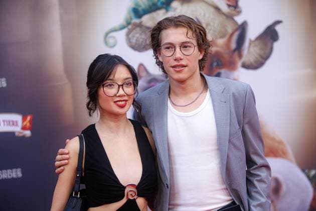 Premiere - Die Schule der magischen Tiere 4 - Purnima Graetz und Thilo Fridolin Matthes bei der Premiere zum Kinofilm Die Schule der magischen Tiere 4 im Zoo Palast am 19.09.2025 in Berlin. Copyright: xEventpressxKochanx