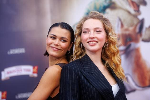 Premiere - Die Schule der magischen Tiere 4 - Tomomi Themann und Emilia Maier bei der Premiere zum Kinofilm Die Schule der magischen Tiere 4 im Zoo Palast am 19.09.2025 in Berlin. Copyright: xEventpressxKochanx