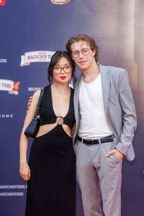 Premiere - Die Schule der magischen Tiere 4 - Purnima Graetz und Thilo Fridolin Matthes bei der Premiere zum Kinofilm Die Schule der magischen Tiere 4 im Zoo Palast am 19.09.2025 in Berlin. Copyright: xEventpressxKochanx