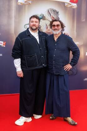 Premiere - Die Schule der magischen Tiere 4 - Daniel Zillmann und Heiko Pinkowski bei der Premiere zum Kinofilm Die Schule der magischen Tiere 4 im Zoo Palast am 19.09.2025 in Berlin. Copyright: xEventpressxKochanx