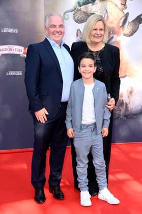 Nancy Faeser mit Ehemann Eyke Grüning und Sohn Tim bei der Premiere des Kinofilms Die Schule der magischen Tiere 4 im Zoo Palast. Berlin, 19.09.2025