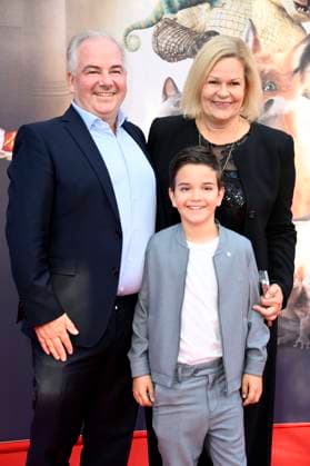 Nancy Faeser mit Ehemann Eyke Grüning und Sohn Tim bei der Premiere des Kinofilms Die Schule der magischen Tiere 4 im Zoo Palast. Berlin, 19.09.2025